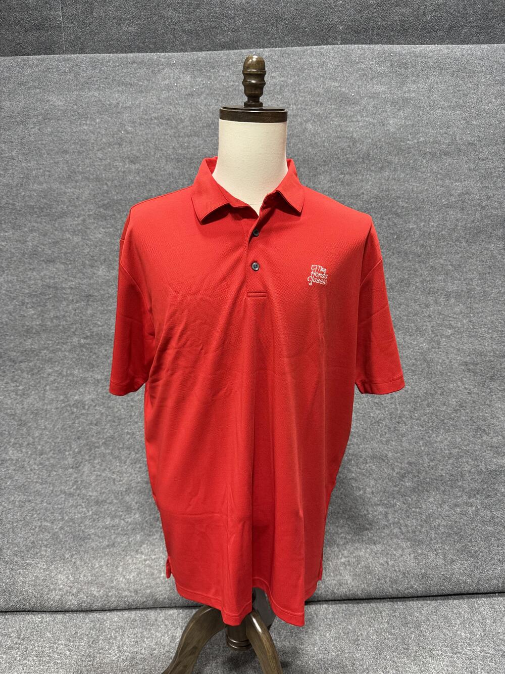 Jack Nicklaus Polo Shirt Mens XL Red Honda Classic Jayhawk Golf Performance Top